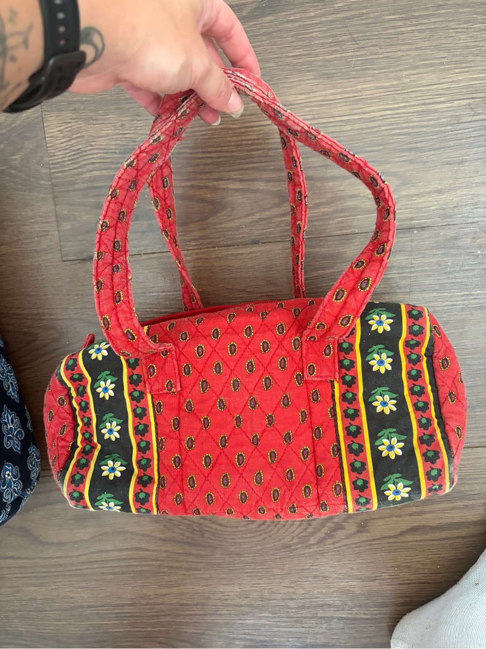 Vintage Rare Vera Bradley Daisy Mini Duffle